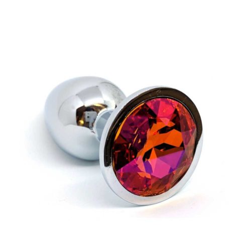 Silver Butt Plug Rosso 3,5 CM