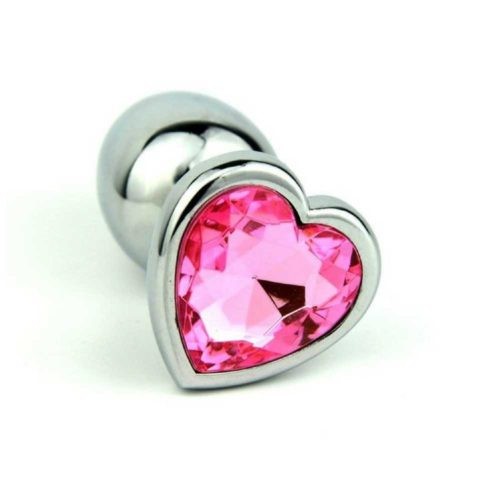 Plug Cuore rosa 3,3 CM