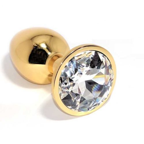 Gold Butt Plug White 2,8 CM