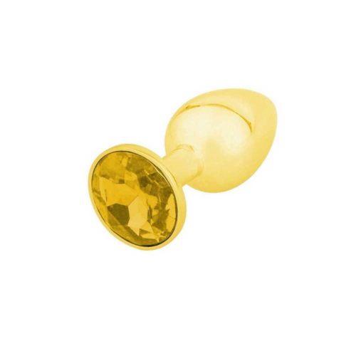 Gold Butt Plug Yellow 2,8 CM