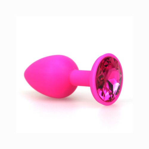 Plug silicone con pietra 41 mm